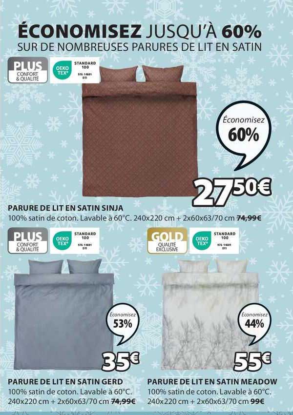 paure de lit en satin sinja, parure de lit en satin gerd, parure de lit en satin meadow