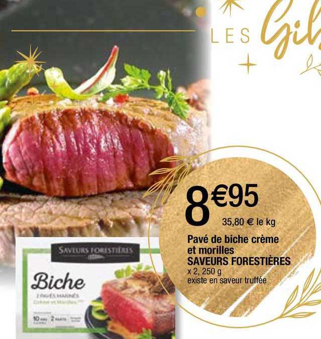 Pavé De Biche Crème Et Morilles Saveurs Forestières