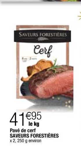pavé de cerf saveurs forestières