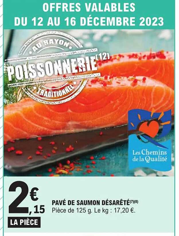 pavé de saumon désarêté