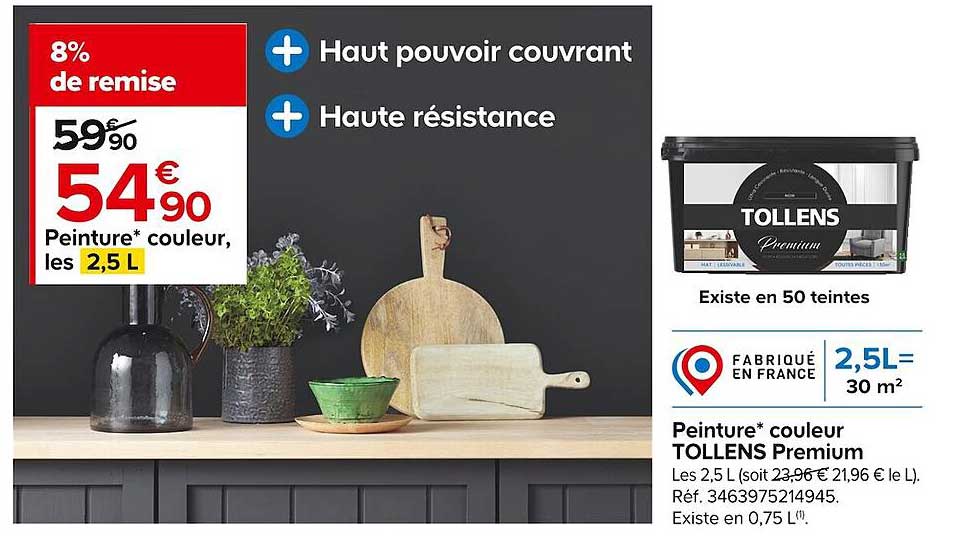 Peinture Couleur Tollens Premium