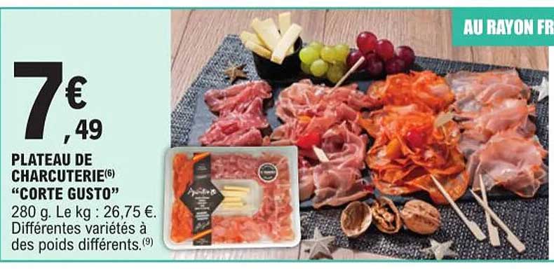 plateau de charcuterie "corte gusto"