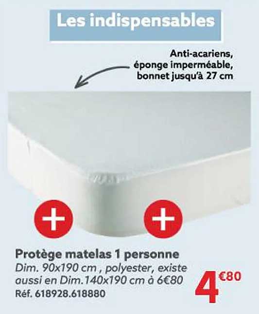 protège matelas 1 personne