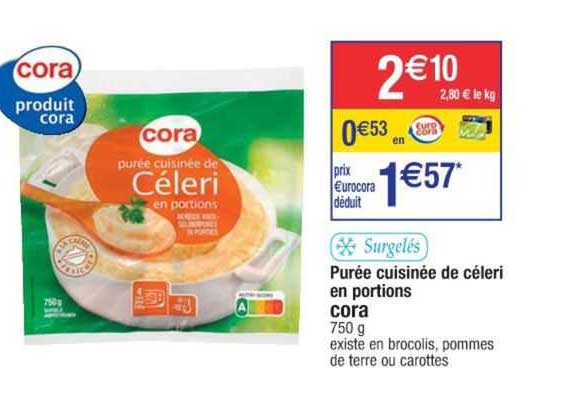 Purée Cuisinée De Céleri En Portions Cora