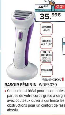 rasoir féminin remington