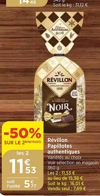 révillon papillotes authentiques