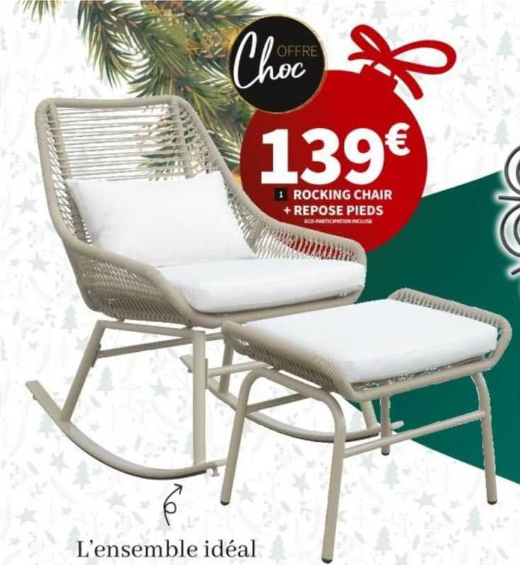 rocking chair + repose pieds