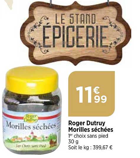 roger dutruy morilles séchées