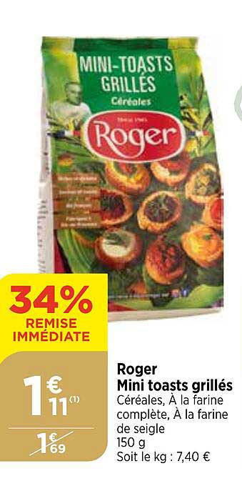 Roger Mini Toasts Grillés