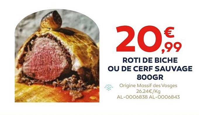 rôti de biche ou de cerf sauvage