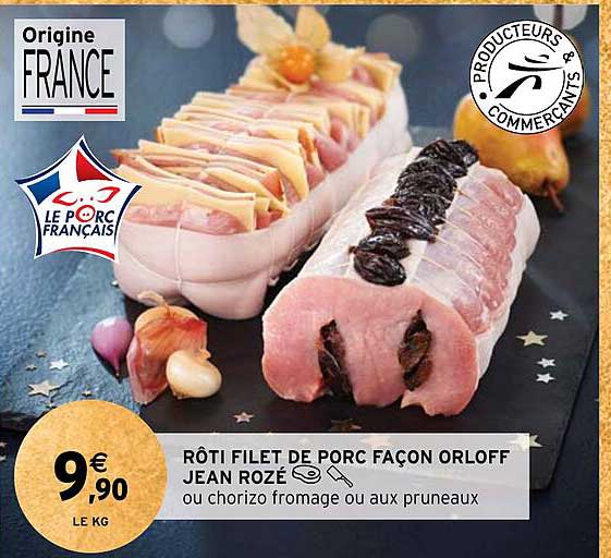 rôti filet de porc façon orloff jean rozé