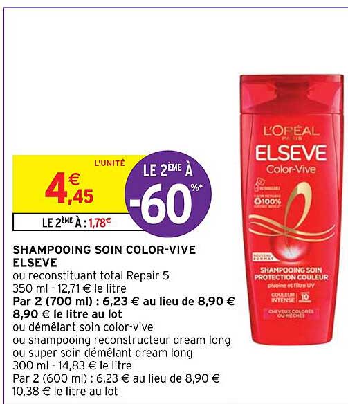 Shampooing Soin Color-vive Elsève