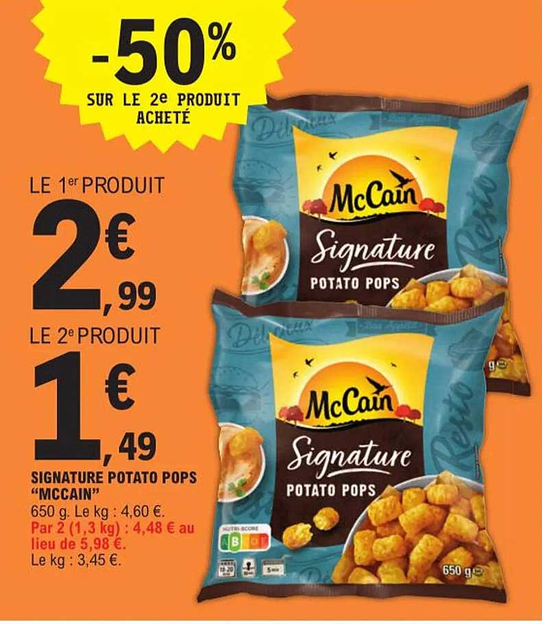 signature potato pops "mcCain"