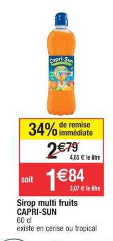 Sirop Multi Fruits Capri-sun