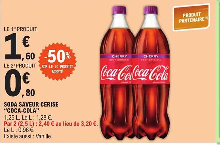 Soda Saveur Cerise "coca-cola"
