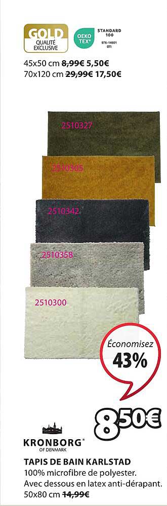 Tapis De Bain Karlstad Kronborg