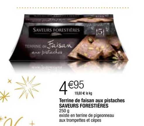terrine de faisan aux pistaches saveurs forestières