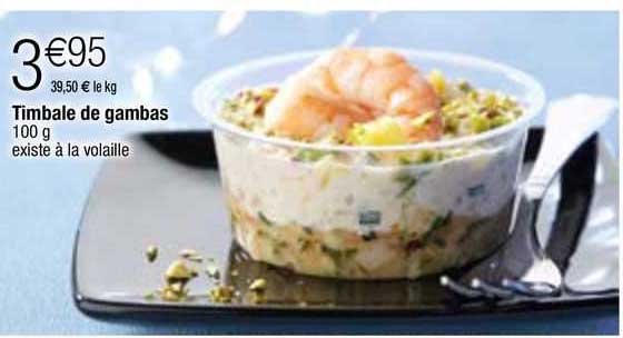 timbale de gambas