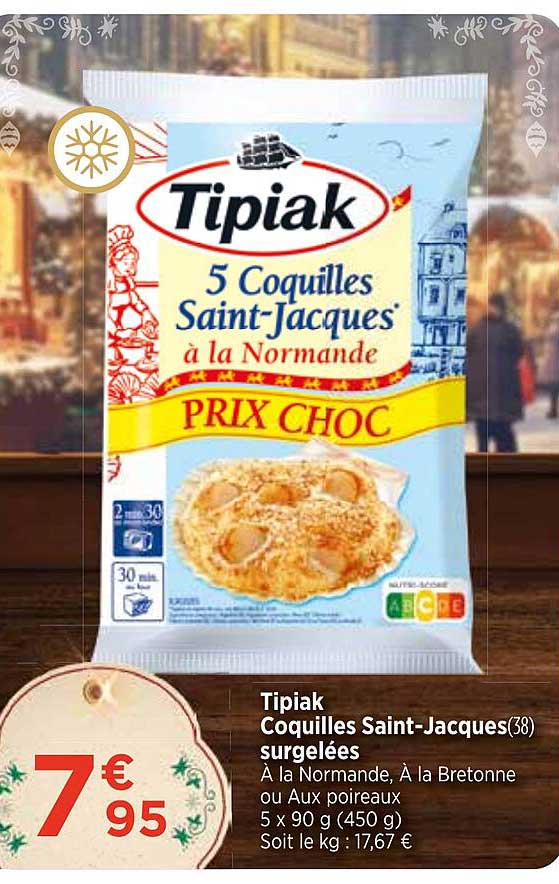 tipiak coquilles saint-jacques surgelées