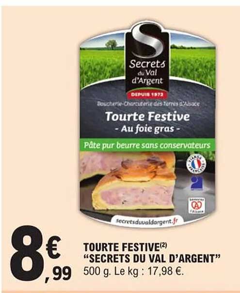 tourte festive "secrets du val d'argent"