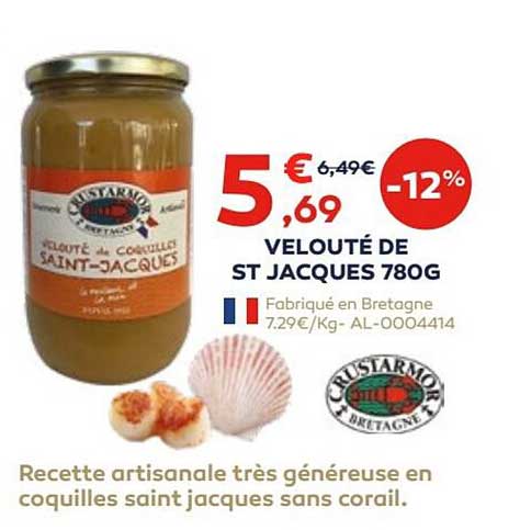velouté de st jacques 780 g
