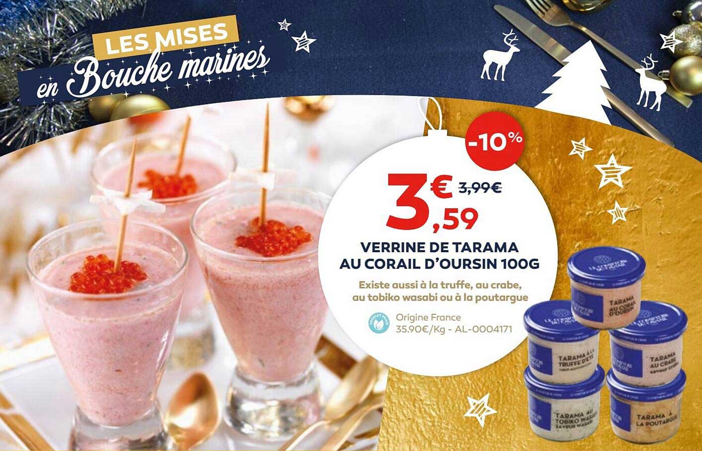 Verrine De Tarama Au Corail D'oursin 100 G