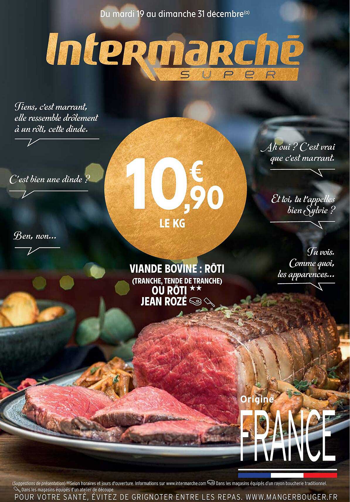 viande bovine : rôti ou rôti** jean rozé