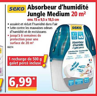 absorbeur d'humidité jungle medium seko