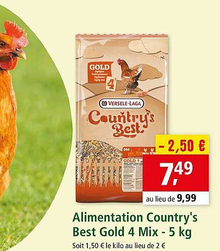 alimentation country's best gold 4 mix