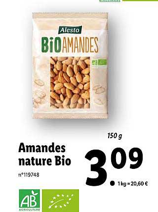 Amandes Nature Bio
