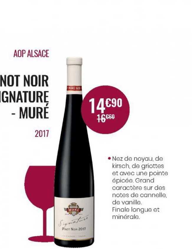 aop alsace pinot noir signature, muré 2017