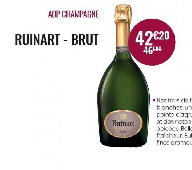 aop champagne ruinart brut