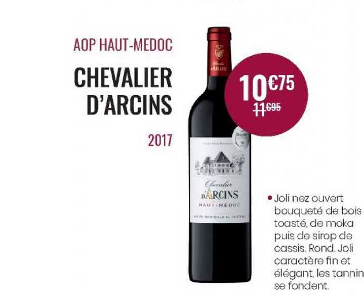 aop haut-medoc chevalier d'arcins 2017