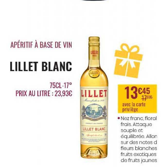 Apéritif à Base De Vin Lillet Blanc