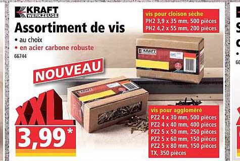 assortiment de vis  kraft werkzuge