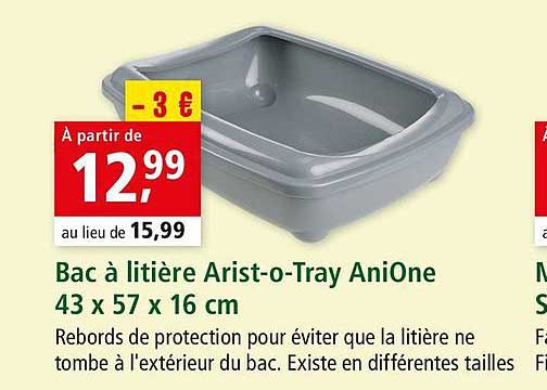 bac à litière arist o tray anione