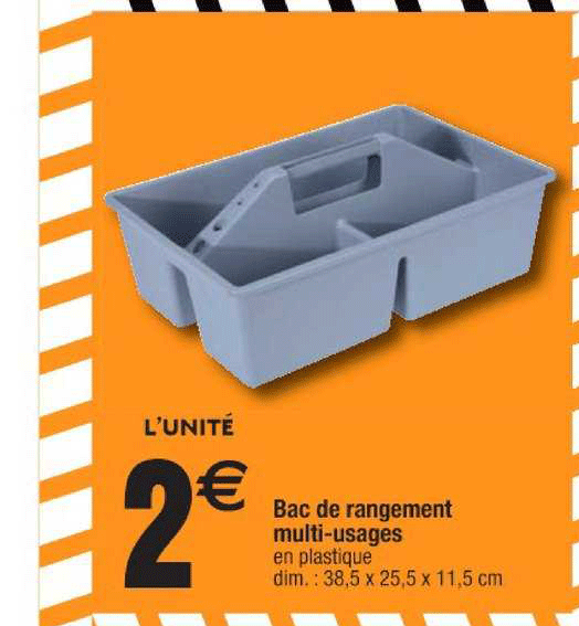bac de rangement multi-usages
