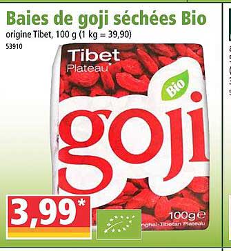 baies de goji séchées bio