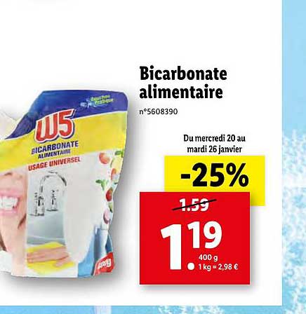 Bicarbonate Alimentaire W5