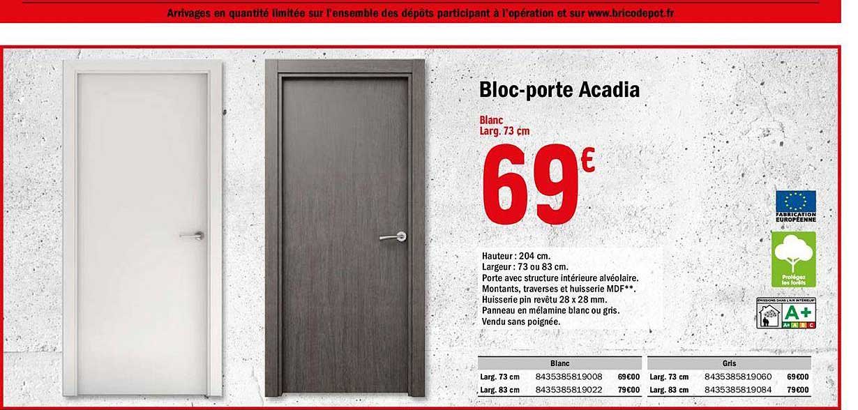 bloc-porte acadia