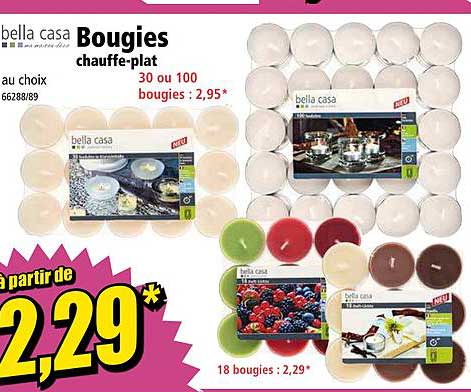 bougies chauffe plat bella casa