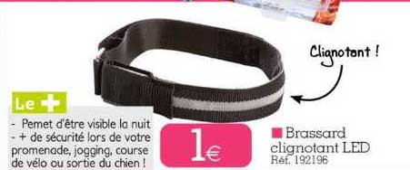 brassard clignotant led