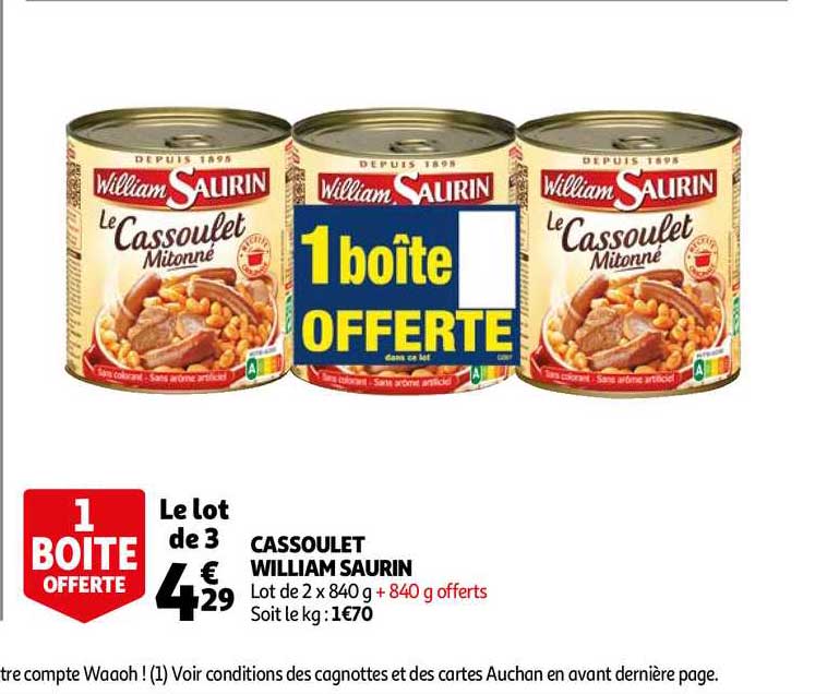 Cassoulet William Saurin