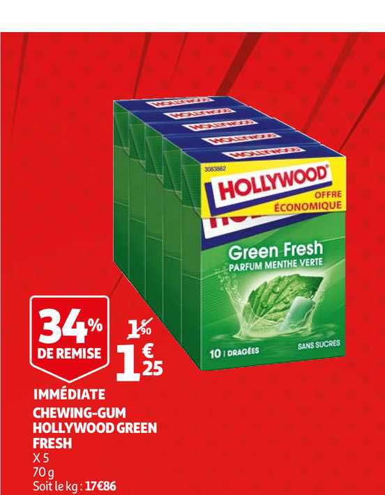 chewing-gum hollywood green fresh