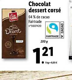 Chocolat Dessert Corsé