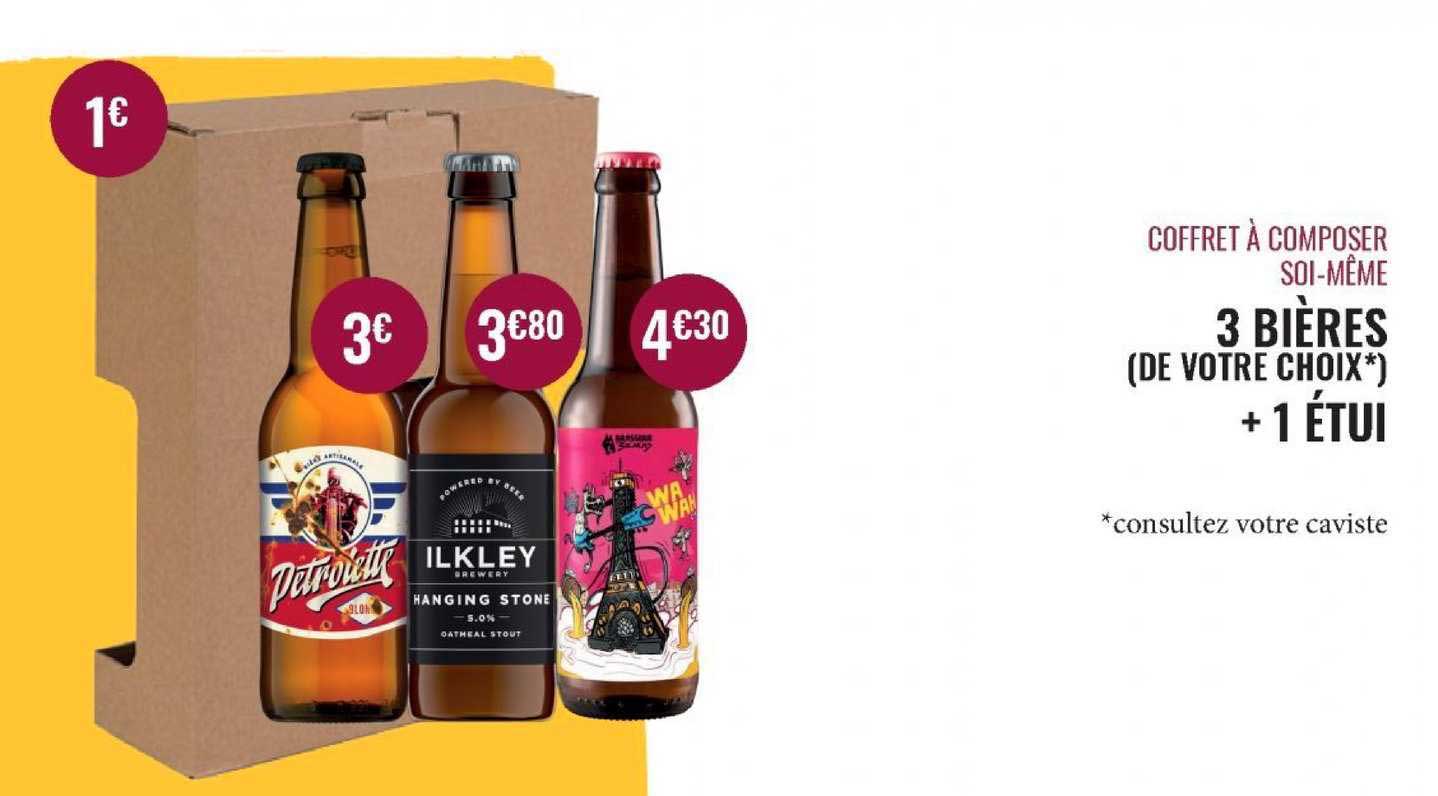 coffret à composer soi-même 3 bières + 1 étui