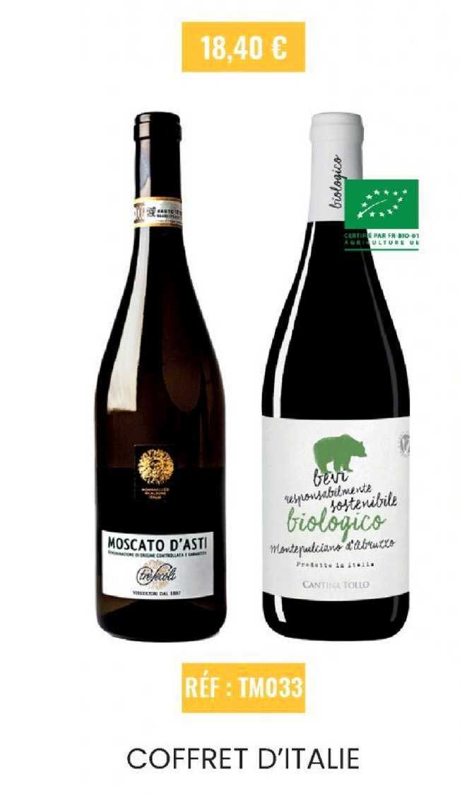 coffret d'italie : moscato d'asti