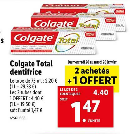Colgate Total Dentifrice