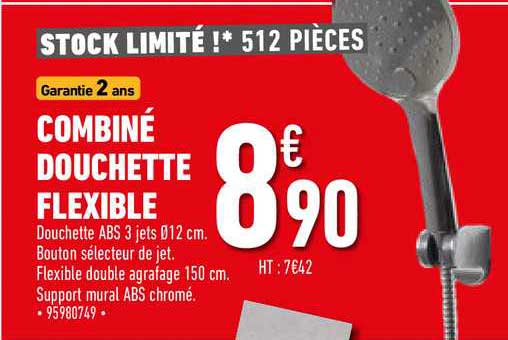 Combiné Douchette Flexible