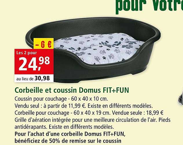 corbeille et coussin domus fit+fun